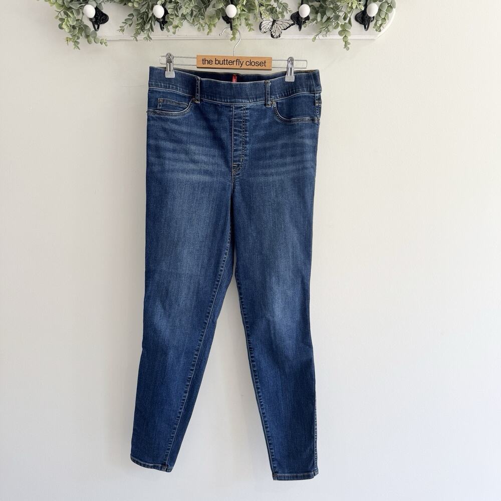 Spanx XL Skinny Pullman Elastic Wait Jeans 11-3043